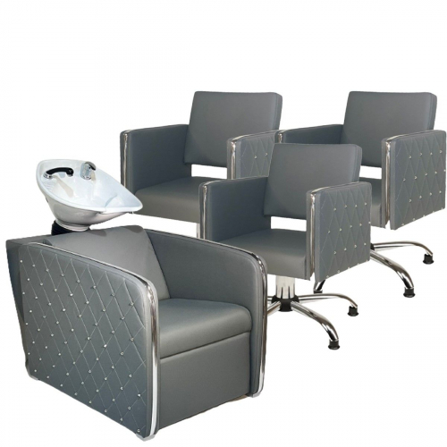 Парикмахерское кресло "Платинум" Gray