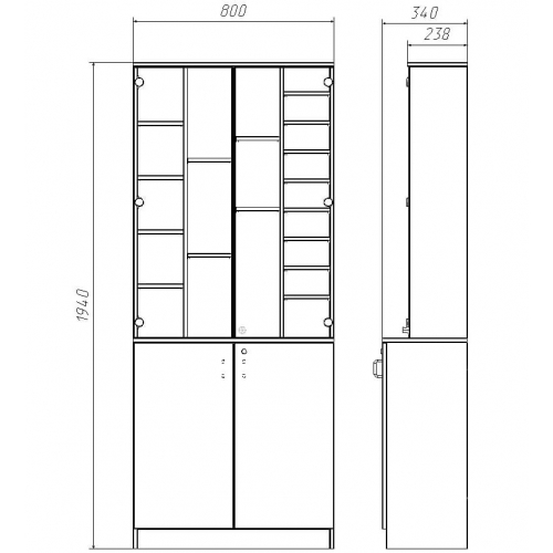 Витрина для красок "Bernardo"