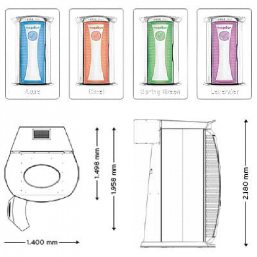Вертикальный солярий «MegaSun Tower Space 3000»