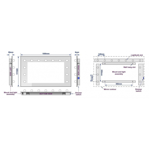 Зеркало визажиста "Asia"