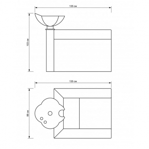 Парикмахерская мойка "Chiara"