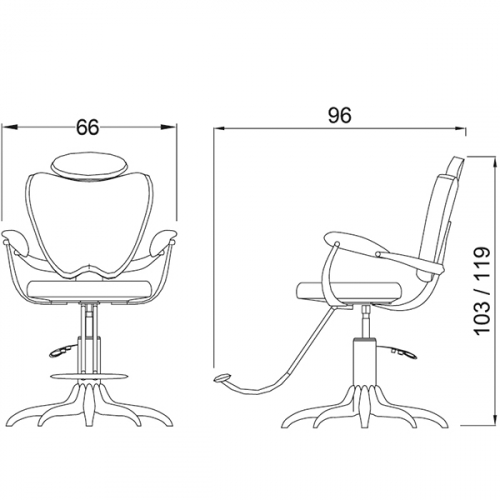 Кресло парикмахерское "Mr Ray"