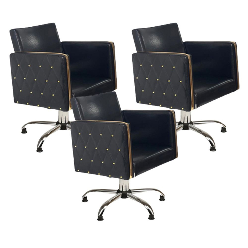 Парикмахерский комплект кресел "Голдиум Блэк П"