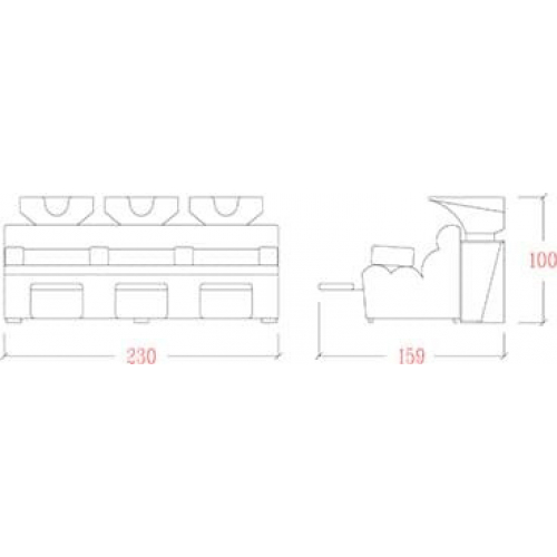 Мойка парикмахерская "NAPOLEONE III RELAX"
