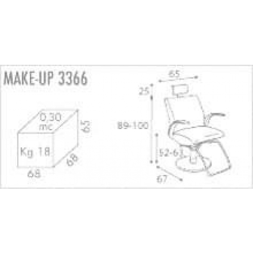 Кресло для визажа "Indigo"