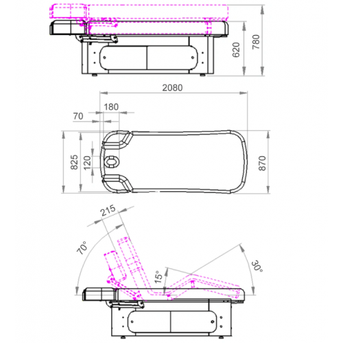СПА-кушетка "HZ-3381A-3"