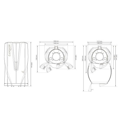 Вертикальный солярий "Luxura V8 48 XL BALANCE"