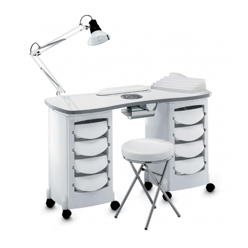 Стол маникюрный 2-ной с вытяжкой "167LX"