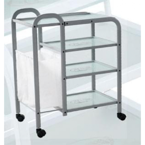 Столик косметологический (металл/стекло) - "н04"