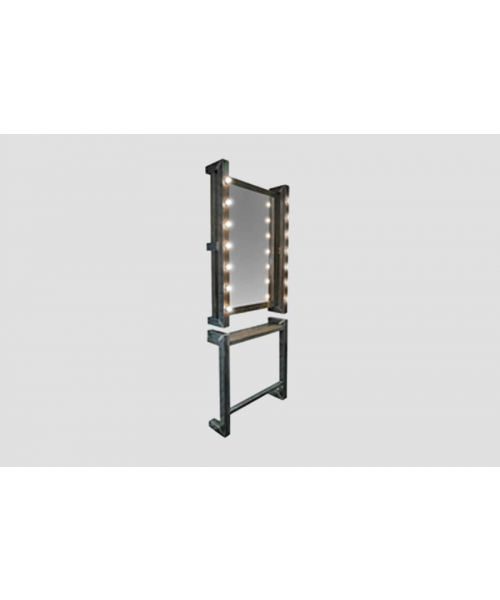 Мужское барбер зеркало "Andres" (с подставкой и подсветкой)